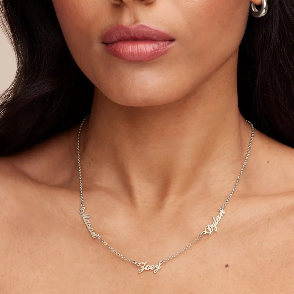 Personalized 1 to 5 Names Necklace Attractive Jewelry Gifts For Women