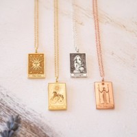 Personalized Tarot  Card Pendant Jewelry Charm Gift for Her