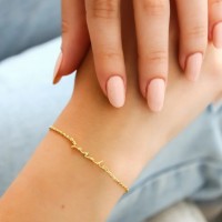 Personalized Dainty Name Bracelet Best Jewelry Gift for Mom