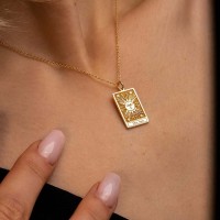 Personalized Tarot  Card Pendant Jewelry Charm Gift for Her