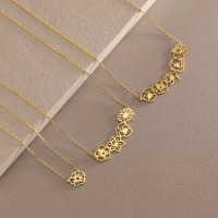 Personalized Dainty Birth Flower Necklace For Mother's Day