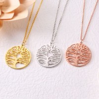 Personalized Family Tree Names Necklace Birthday Gift Unique Family Gift For Mom Grandma