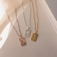 Personalized Tarot  Card Pendant Jewelry Charm Gift for Her