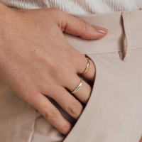 Personalized Rings With Birth Flower Unique Gift For Mother's Day