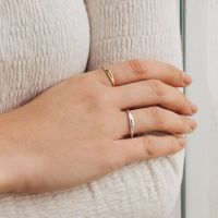 Personalized Rings With Birth Flower Unique Gift For Mother's Day
