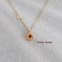 Dainty Birth Flower Personalized Necklace With Birthstone Mother's Day Gift