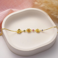 Multi Birth Flower Family Bracelet Custom Birth Month Jewelry Mother's Day Gift