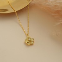 Birth Flower With Birth Stone Jewelry Necklace For Mother's Day