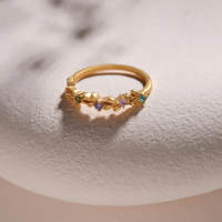 Personalized Rings With Birthstone Best Gift For Mother's Day
