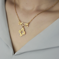 Personalized Baby Feet Pendants Mom Name Necklace Mother's Day Gift Ideas Unique Gift For Mom Grandma