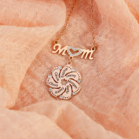 Personalized Baby Feet Pendants Mom Name Necklace Mother's Day Gift Ideas Unique Gift For Mom Grandma