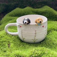 Lavender Personalized Handmade Creative Pet Model Mug Gifts For Pet Lovers