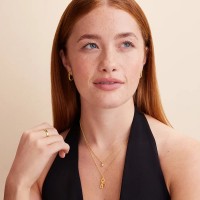 Personalized Birthday Stone Initial Necklace Mother's Day Gift
