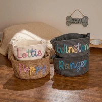 Personalized Pet Toy  Knitted Basket  Best Gifts For Pet Lovers