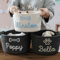 Personalized Pet Toy  Knitted Basket  Best Gifts For Pet Lovers