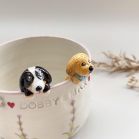 Lavender Personalized Handmade Creative Pet Model Mug Gifts For Pet Lovers