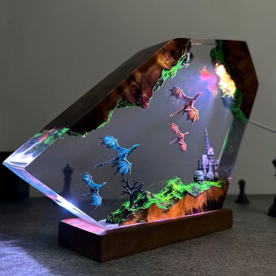 Flying Dragon Resin Night Light Christmas Gift