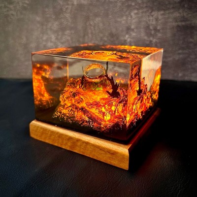 Epoxy Resin Art Lamp for Movie Lover