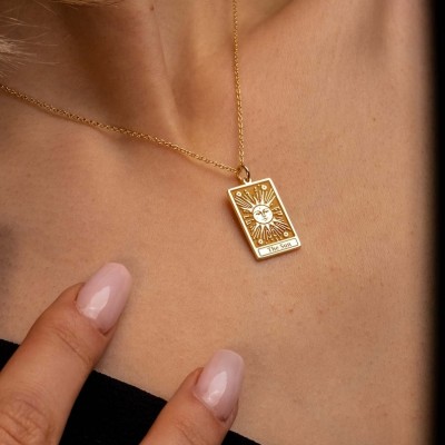 Personalized Tarot  Card Pendant Jewelry Charm Gift for Her