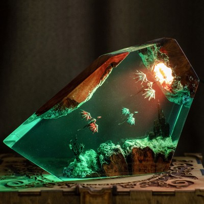 Flying Dragon Resin Night Light Christmas Gift