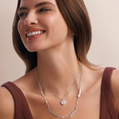 Petite Crystal Heart Necklace Best Gift For Mother's Day