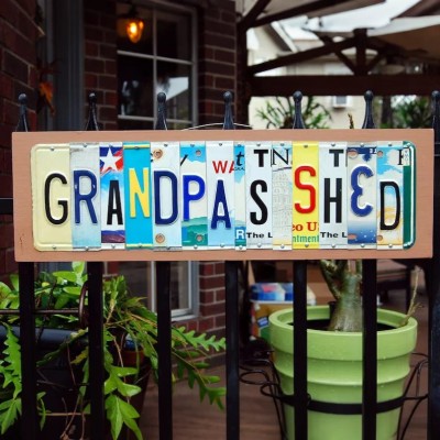 Personalized License Plate Assembly Logo Unique Father's Day Gifts