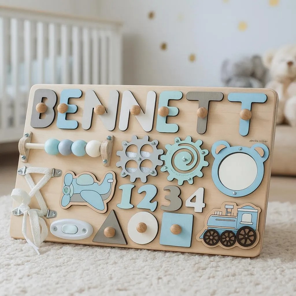 Personalized Baby Name Puzzle Early Learning Gift Baby Room Decor