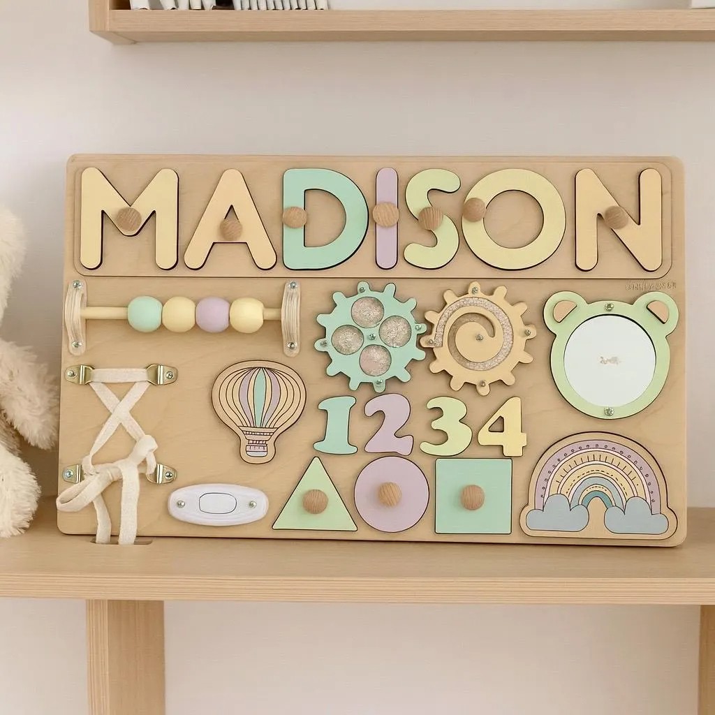 Personalized Baby Name Puzzle Early Learning Gift Baby Room Decor