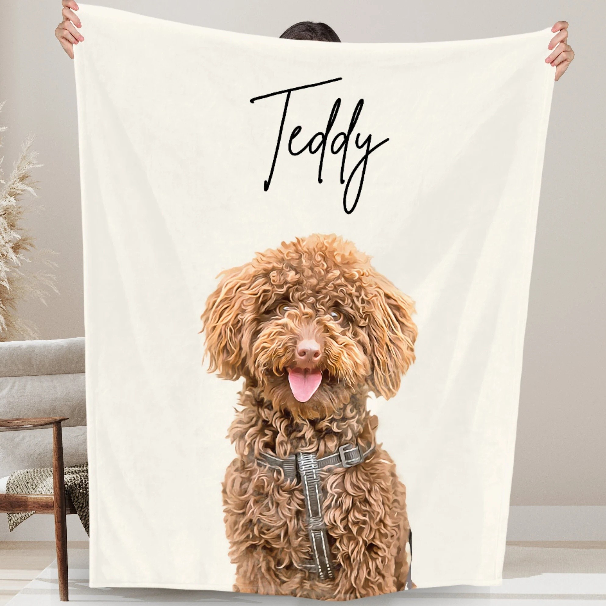 Personalized Pet Memorial Gifts Custom Dog Photo Blanket
