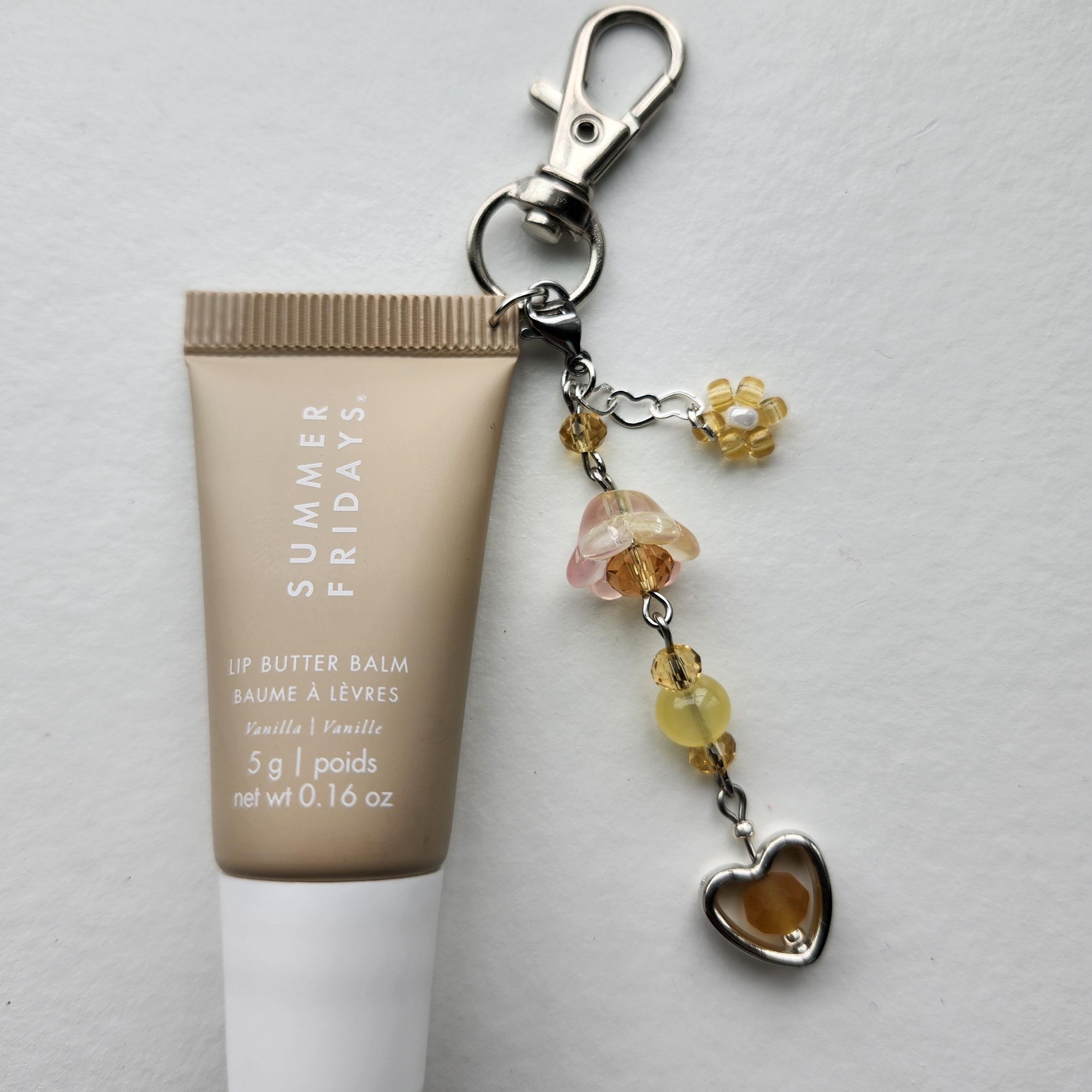 Custom Charm Accessory Trendy Cute Lip Gloss Keychain Perfect Gift For Girlfriend