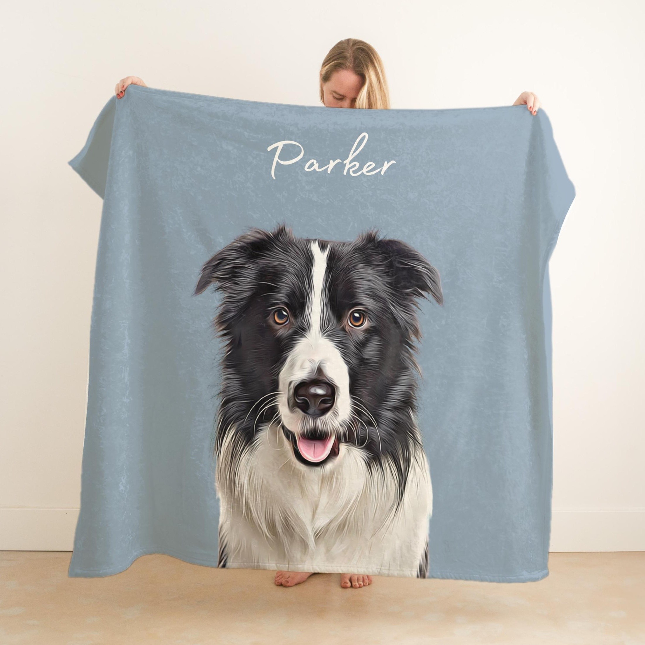 Personalized Pet Memorial Gifts Custom Dog Photo Blanket