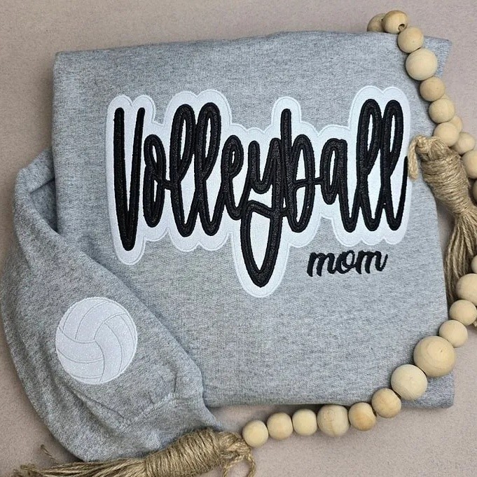 Customized Volleyball Glitter Sweatshirt Gifts For Sports Lovers