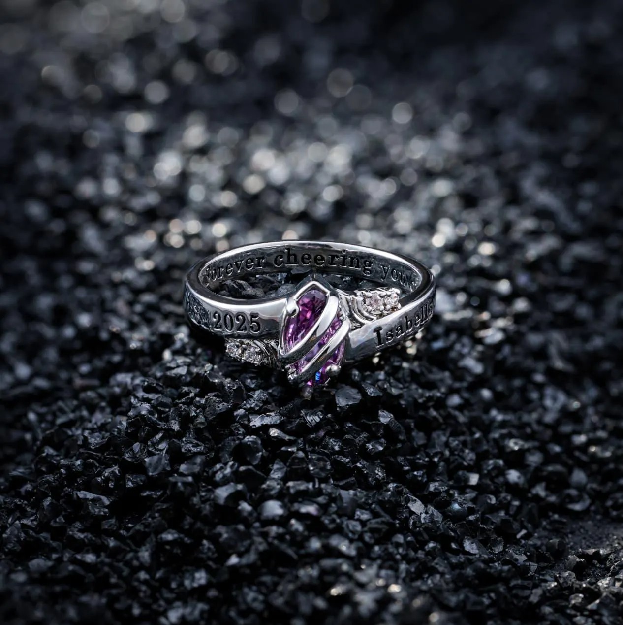Personalized Name Engraved Graduation Ring Best Gift For Graduates