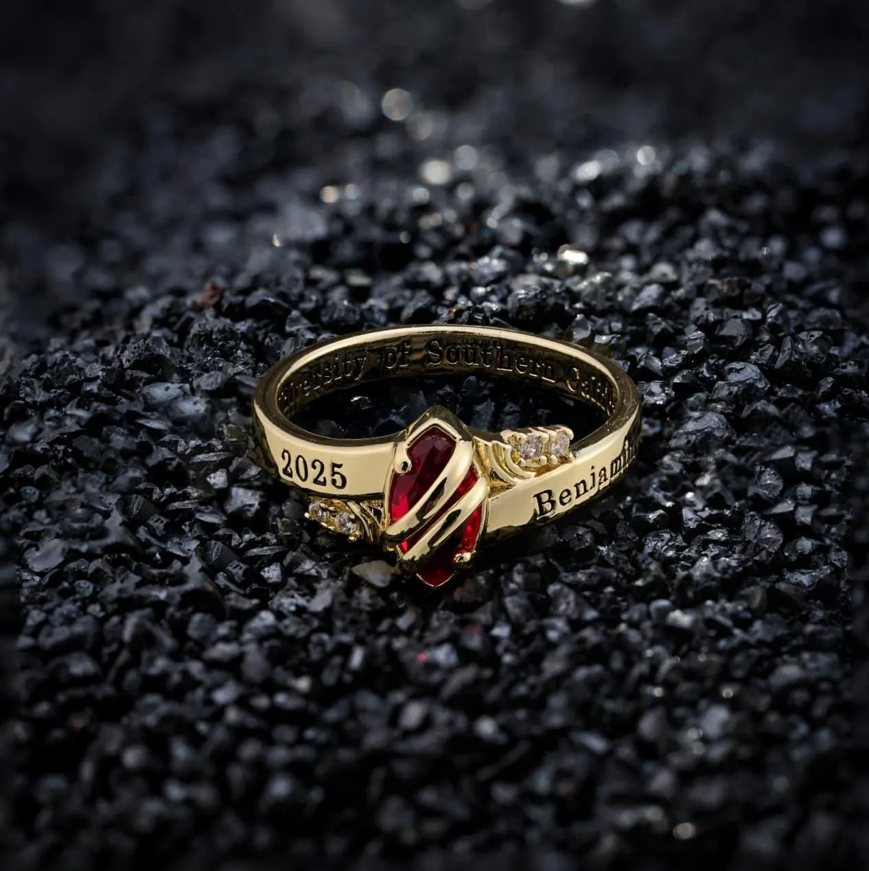 Personalized Name Engraved Graduation Ring Best Gift For Graduates