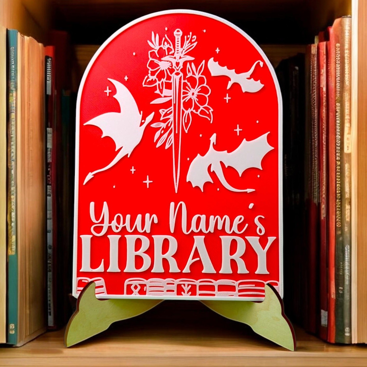 Personalized Retro Book Reading Tracker Best Gift For Book Lover