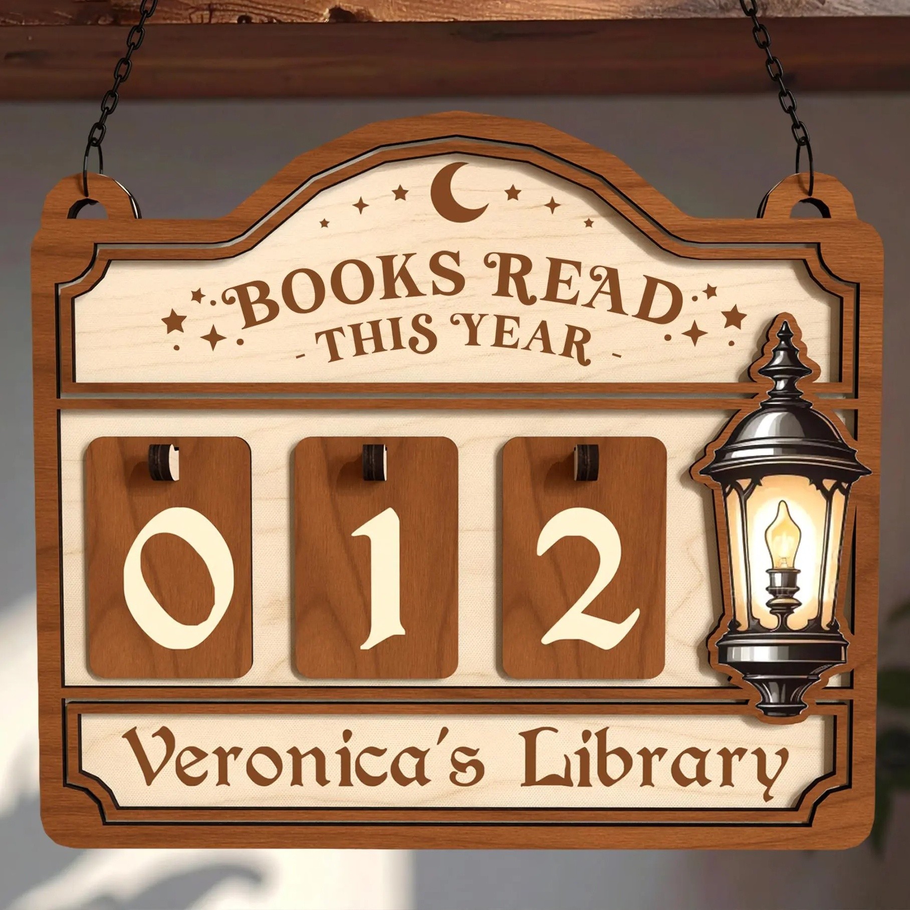 Personalized Retro Book Reading Tracker Best Gift For Book Lover