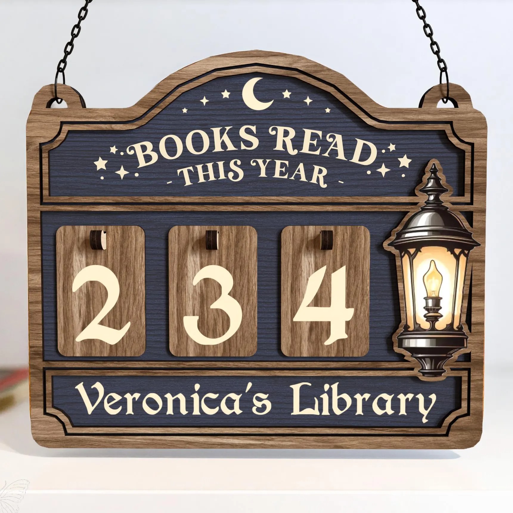 Personalized Retro Book Reading Tracker Best Gift For Book Lover