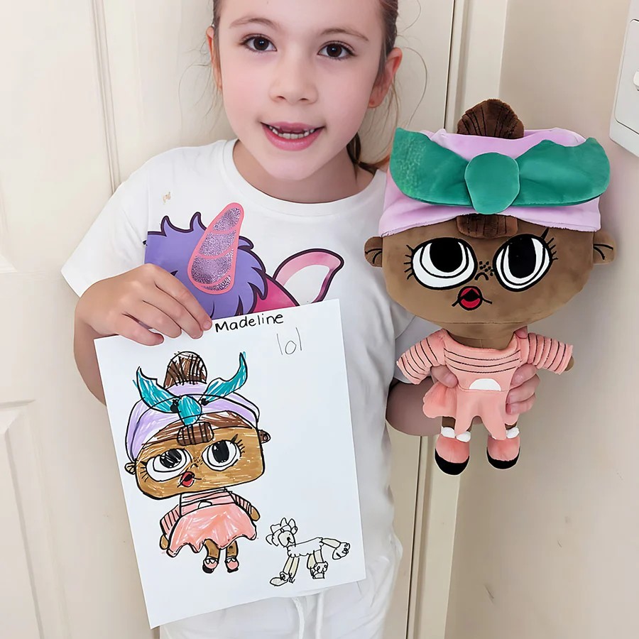 Personalized Children's Doll Turn Your Kids' Photos Into Stuffed Dolls