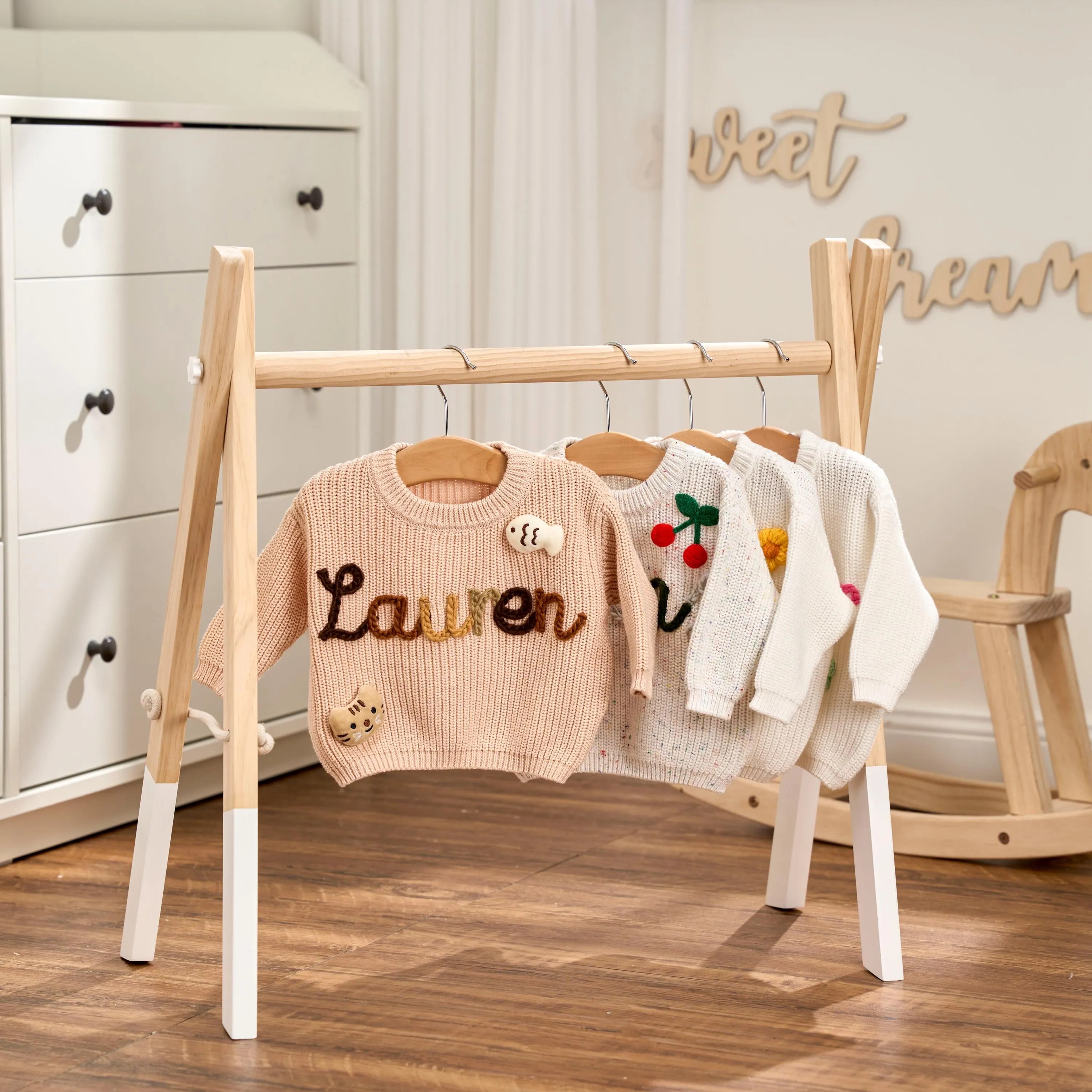 Personalized Children's Sweater And Socks Set With Name