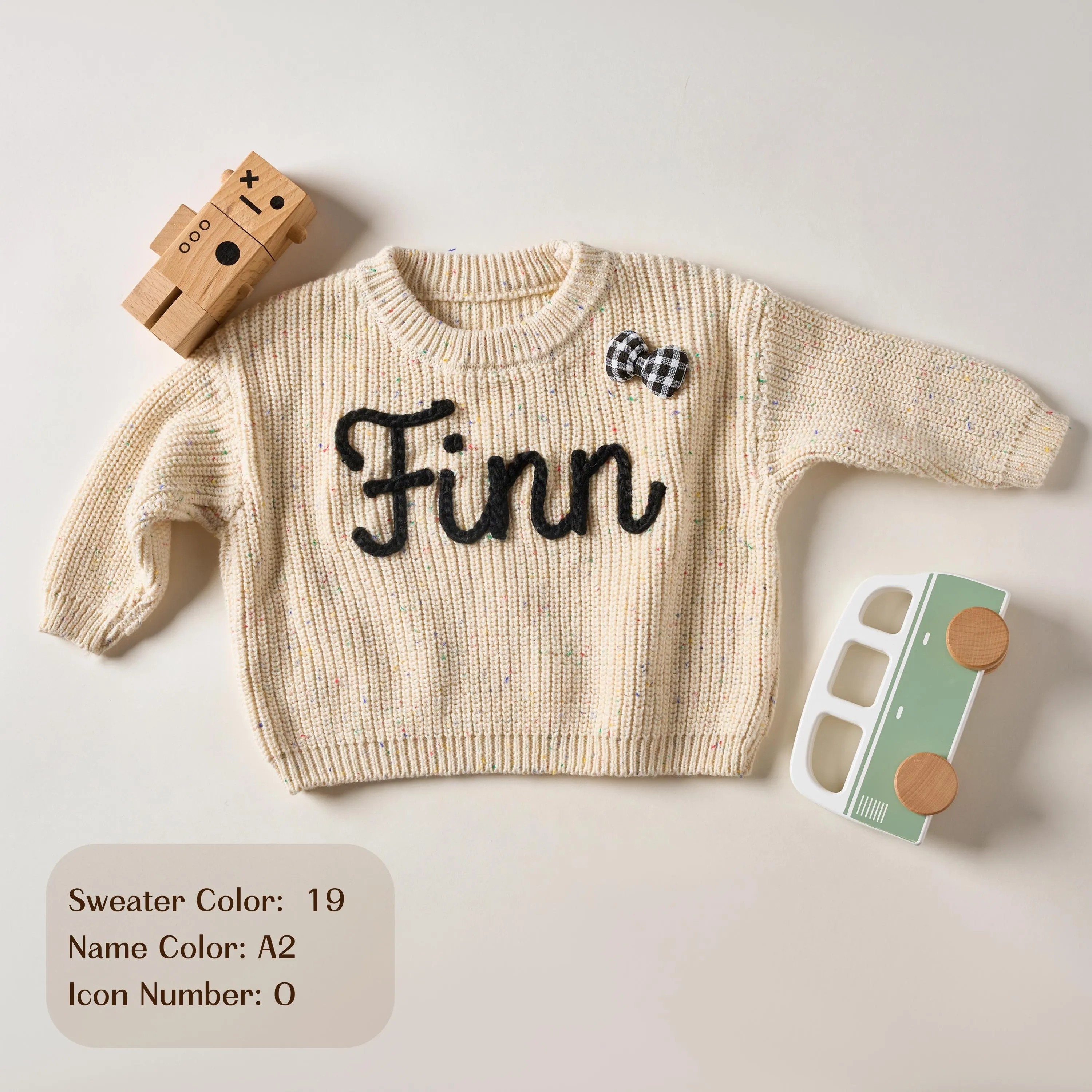 Personalized Children's Sweater And Socks Set With Name