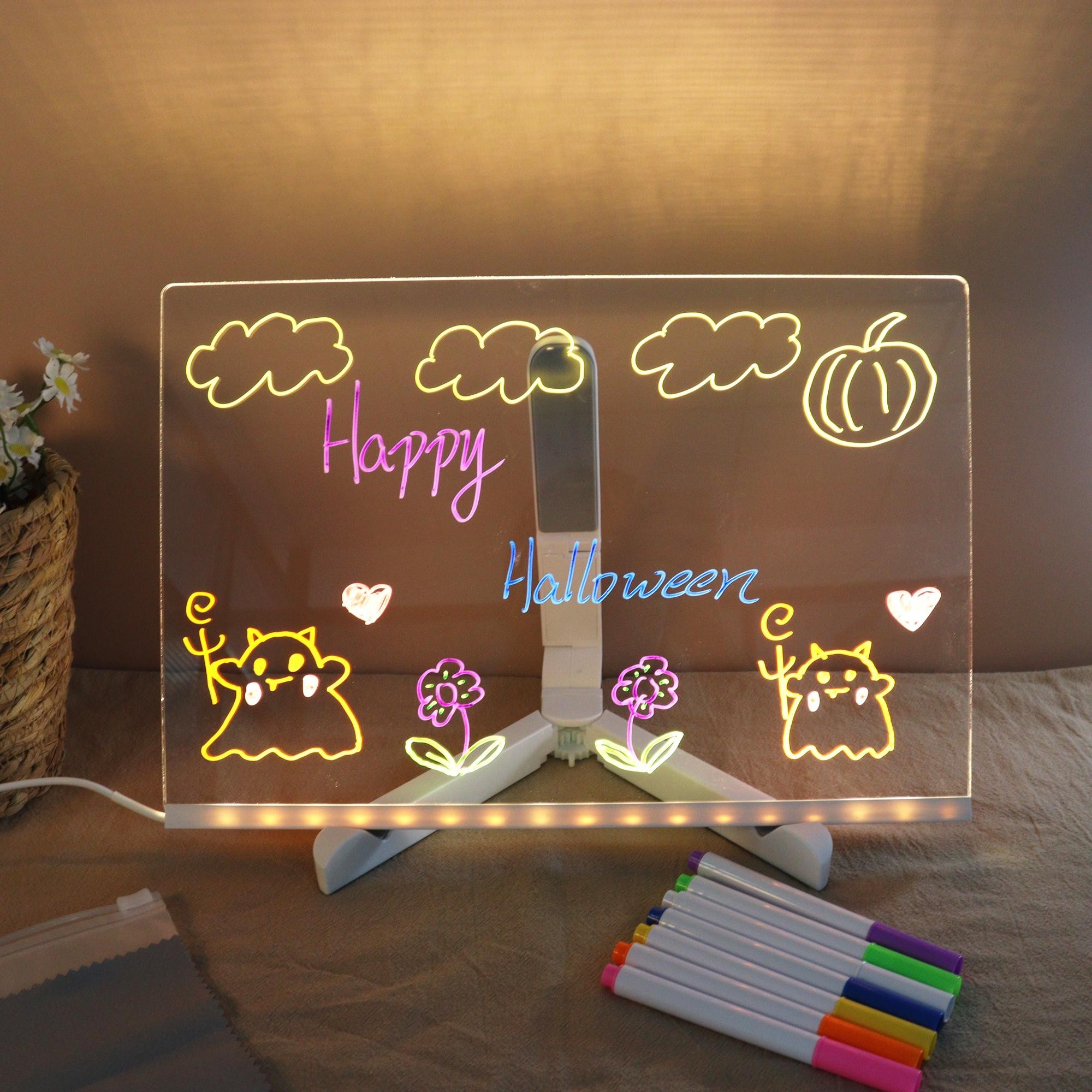 Personalized Children's Acrylic LED Light Drawing Board Best Gift For Kids