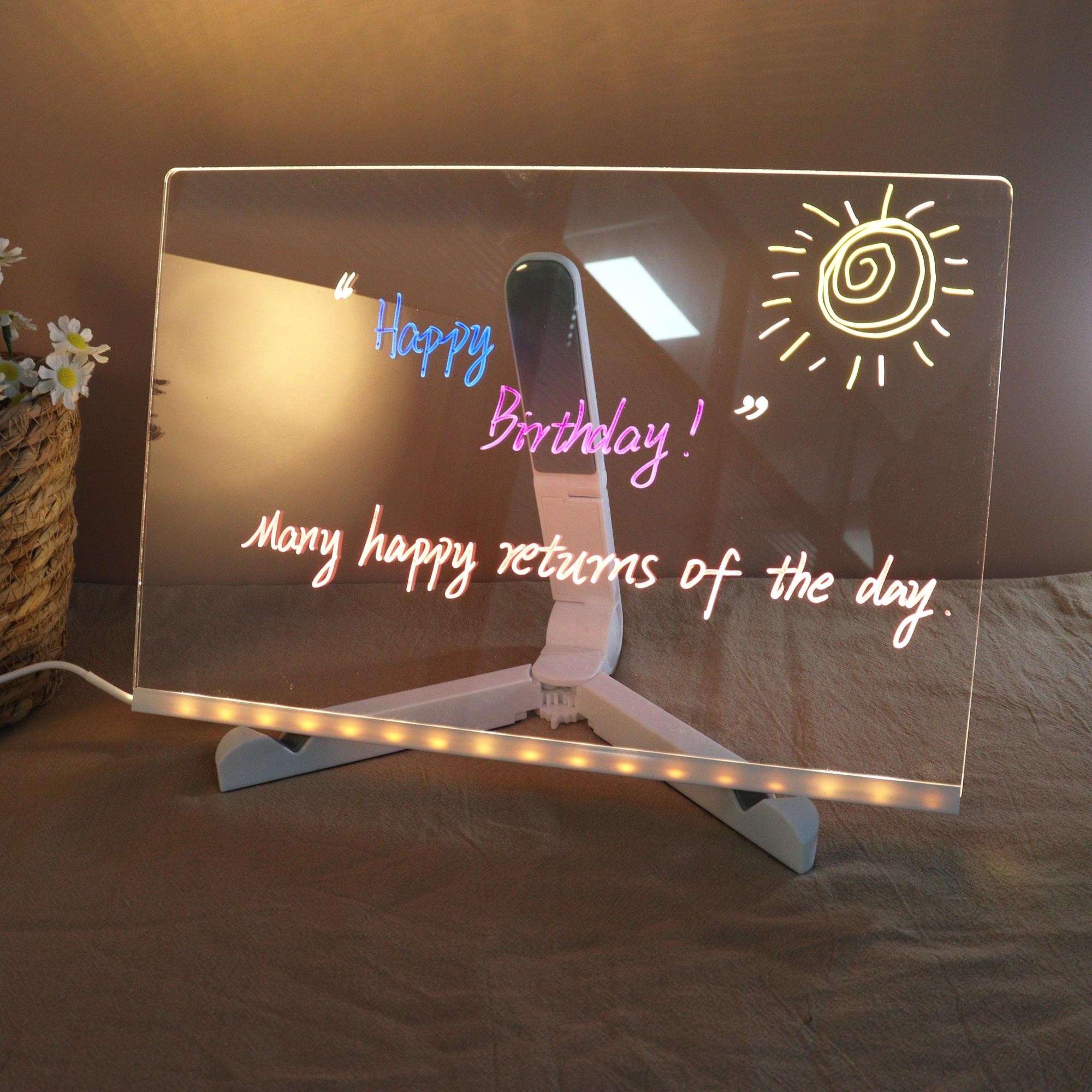 Personalized Children's Acrylic LED Light Drawing Board Best Gift For Kids