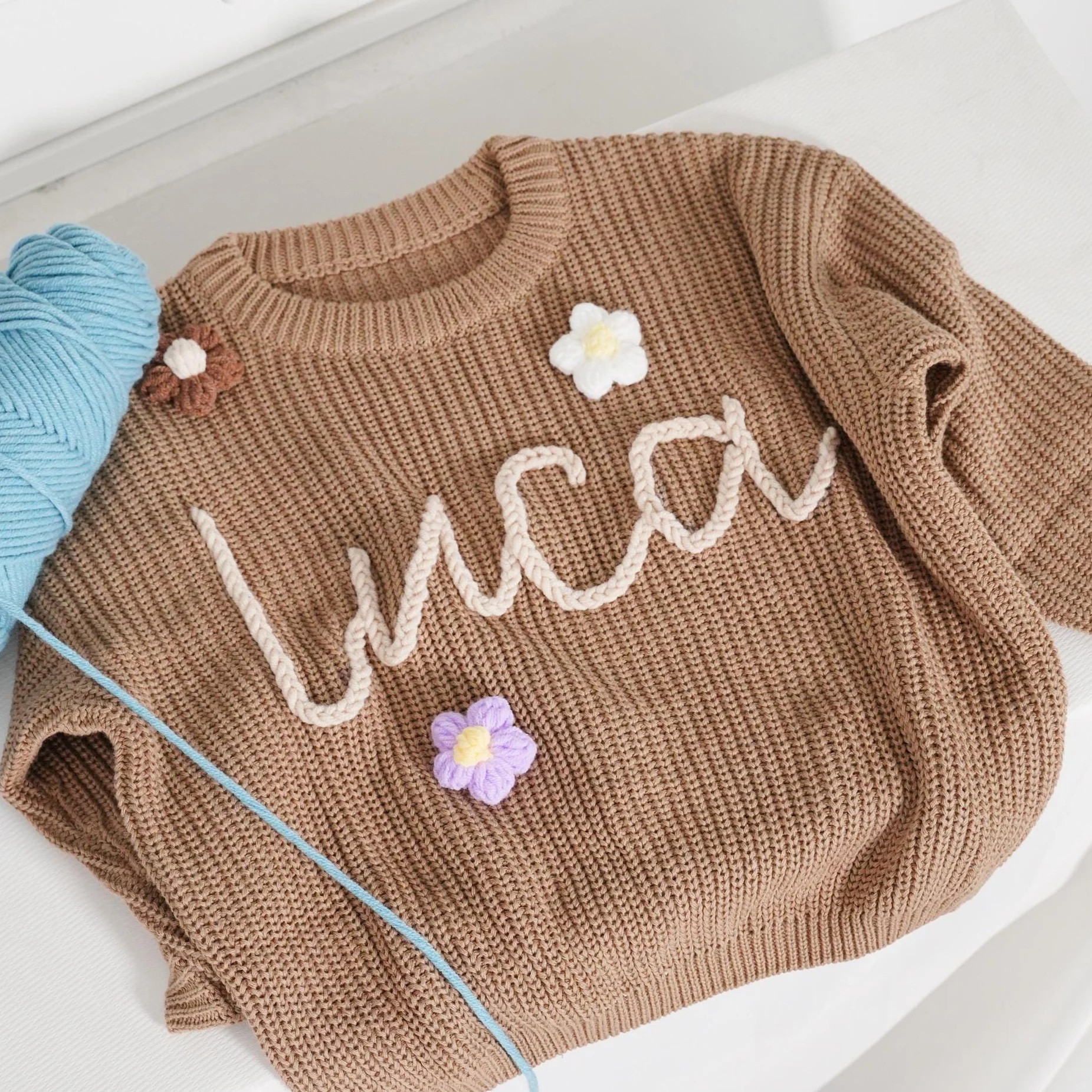 Personalized Children's Sweater With Name Best Gift For Newborn