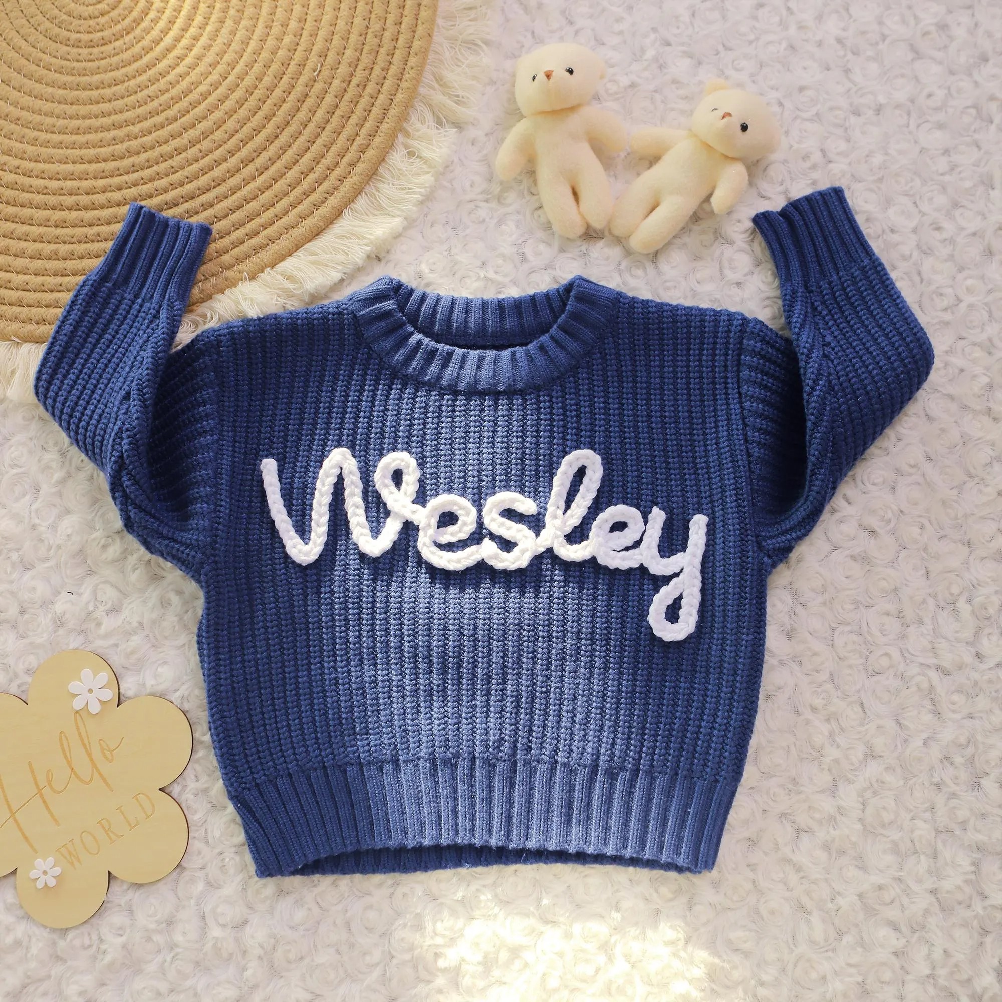 Personalized Children's Sweater With Name Best Gift For Newborn