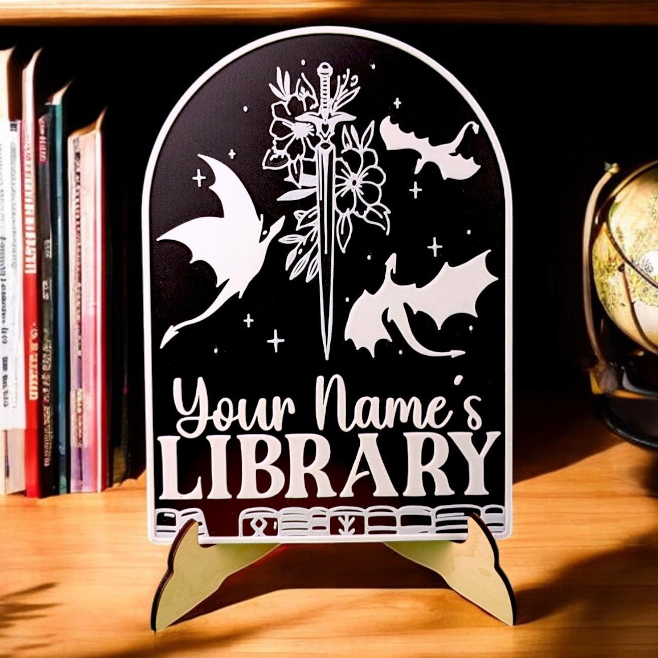 Personalized Retro Book Reading Tracker Best Gift For Book Lover