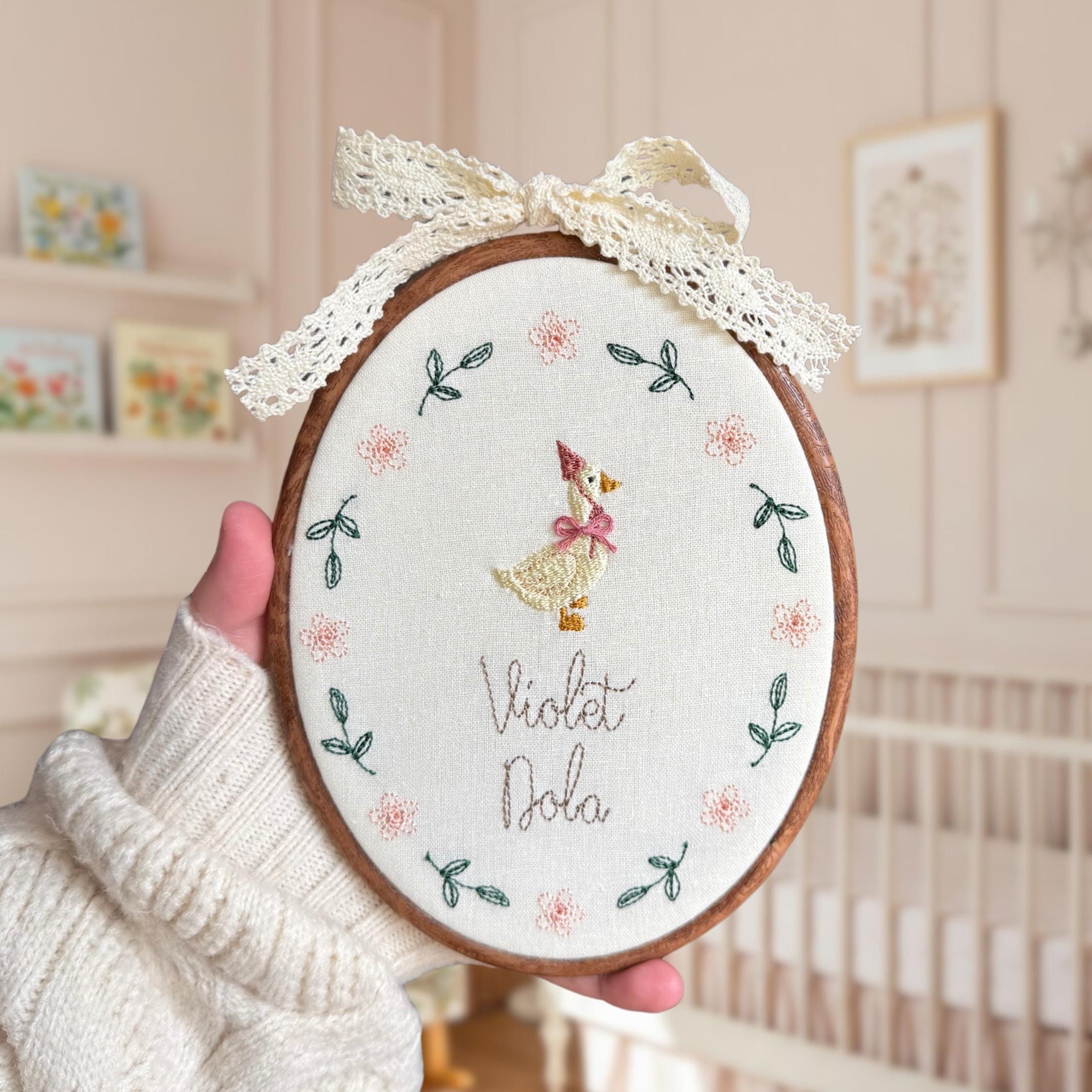 Personalized Embroidered Ornament Baby’s First Christmas Tree Decoration