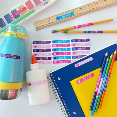 Personalized Child Name Waterproof Label Water Cup Lunch Box Sticker
