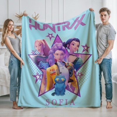 Virtual Idol Style Blanket For Fans Of Modern Pop Culture