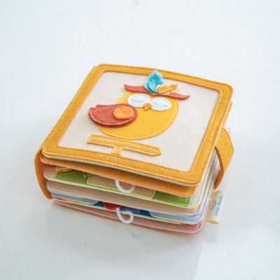 Handmade Felt Quiet Book Personalized Gift For Baby Boy And Girl