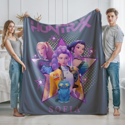 Virtual Idol Style Blanket For Fans Of Modern Pop Culture